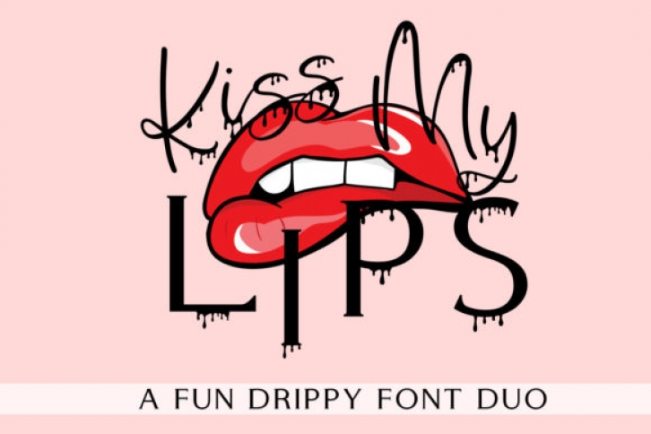 Kiss My Lips Font Download