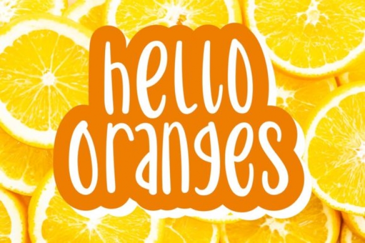 Hello Oranges Font Download