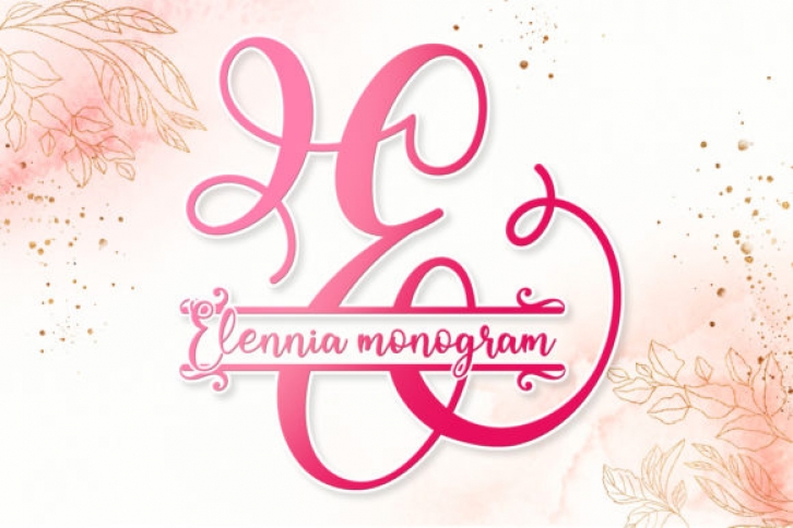 Elennia Monogram Font Download