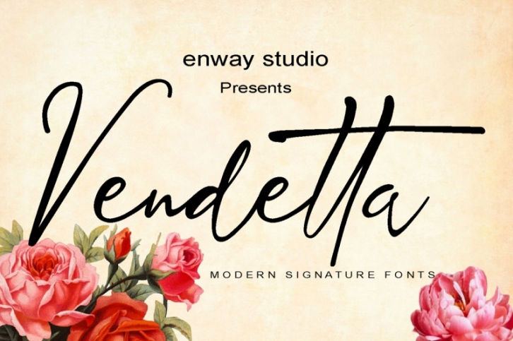 Vendetta Signature Font Download