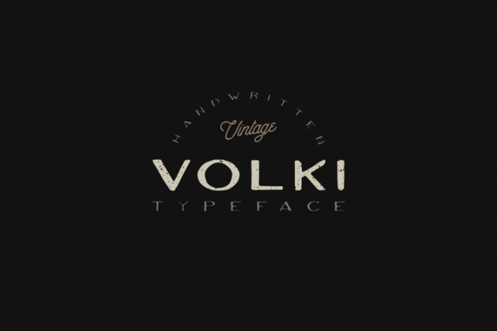 VOLKI - Vintage Handwritten Font Font Download