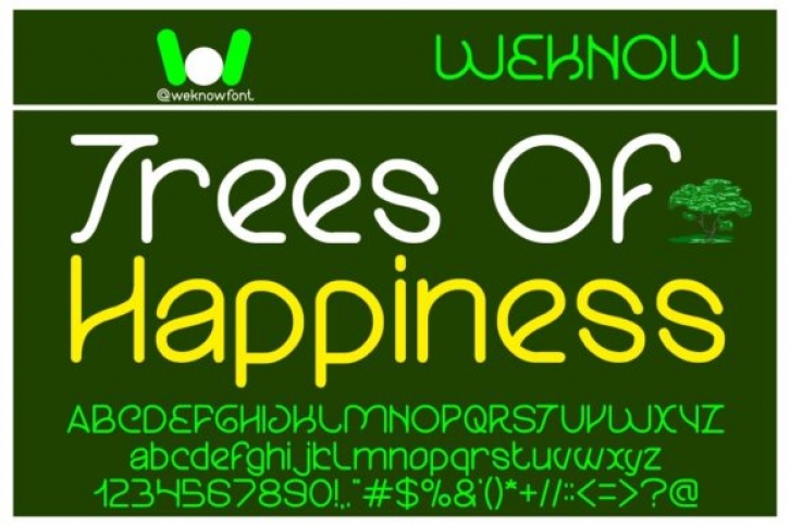 Trees of Happiness Font Download