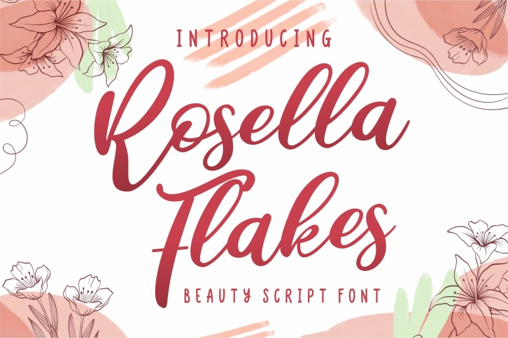 Rosella Flakes Font Download