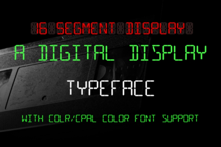 16 Segment Display Font Download