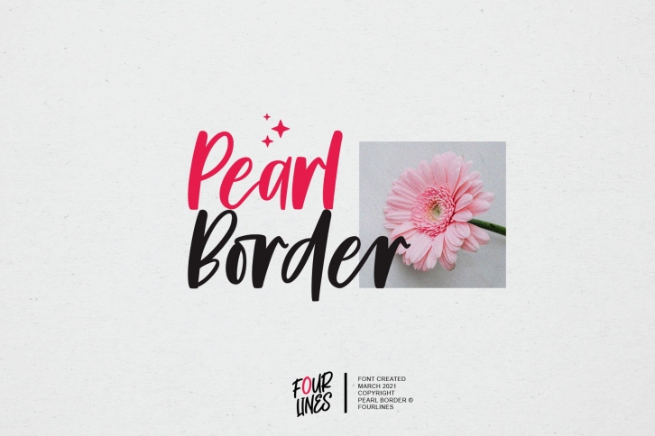 Pearl Border Font Download