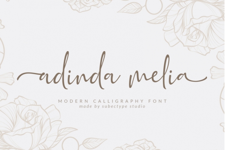 Adinda Melia / Modern Calligraphy Font Font Download