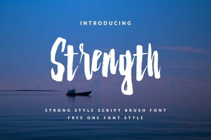 Strenght Script Brush Font Download