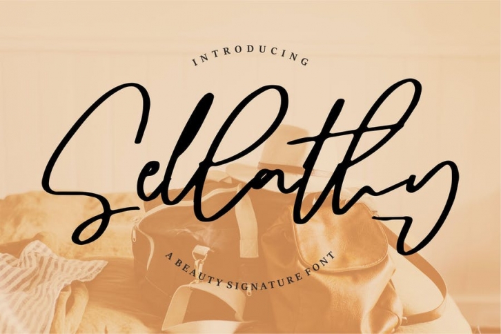 Sellathy | A Beauty Signature Font Font Download