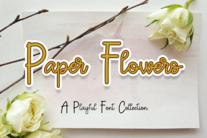 Paper Flowers Font Download