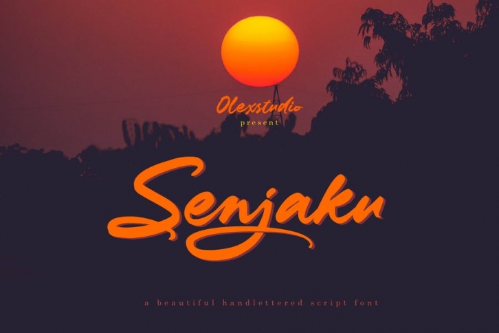SENJAKU - Handlettered Font Download