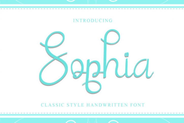 Sophia Font Download