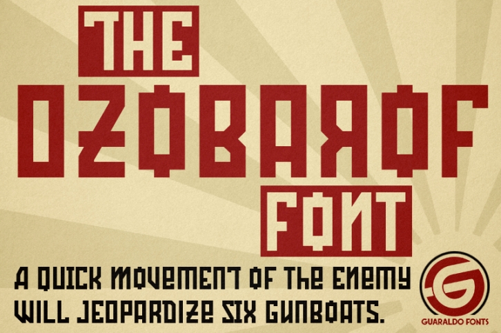 Ozobarof Font Download
