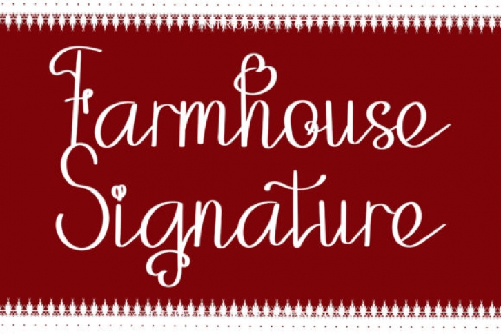 Farmhouse Signature Font Download