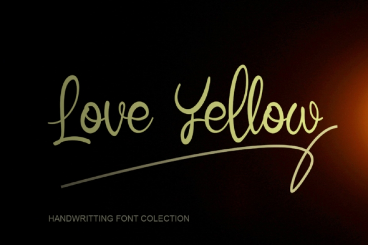 Love Yellow Font Download