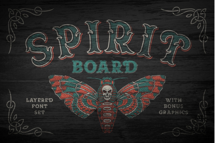 Spirit Board font set Font Download