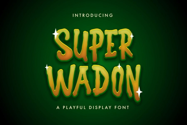 Super Wadon - Haunted Display Font Font Download