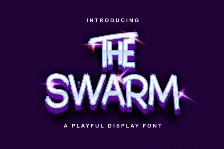 The Swarm - Playful Display Font Font Download
