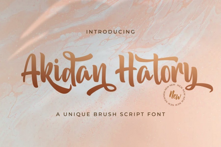 Akidan Hatory - Bold Script Font Font Download