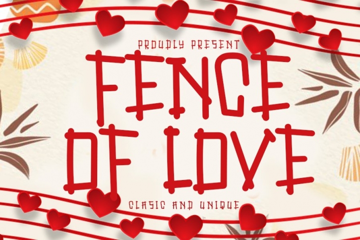 Fence Of Love Font Download