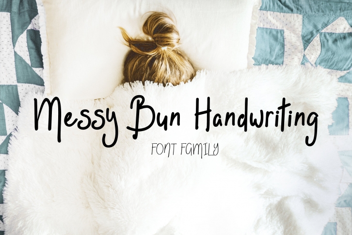 Messy Bun Handwriting Font Download