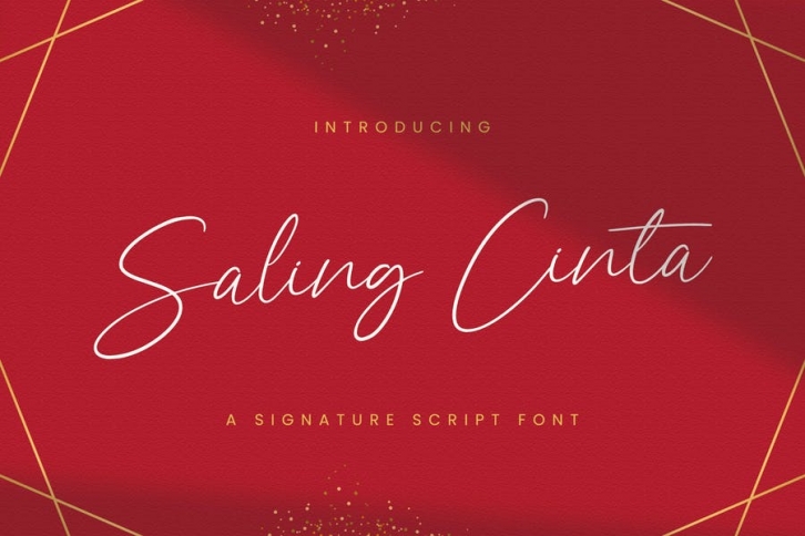 Saling Cinta - Handwritten Font Font Download