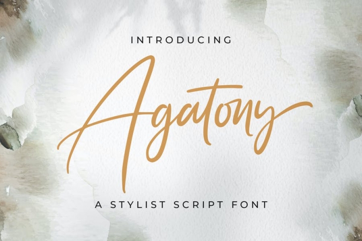 Agatony - Handwritten Font Font Download