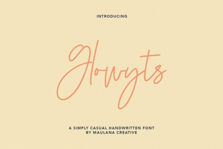 Glowyts Simply Casual Handwritten Font Download