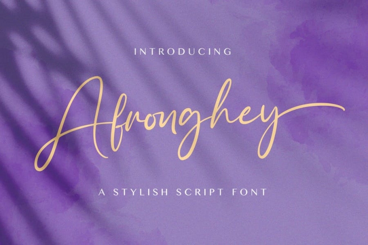 Afronghey - Handwritten Font Font Download