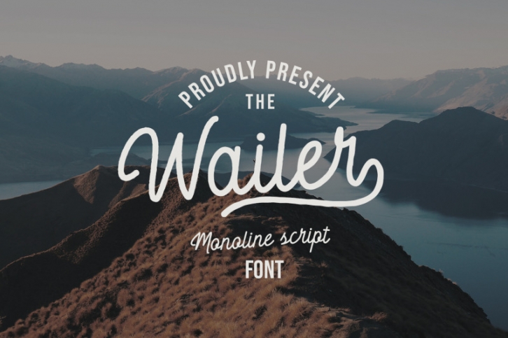 Wailer Monoline Script Font Font Download