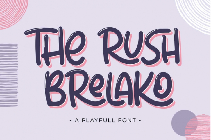 The Rush Brelako Font Download