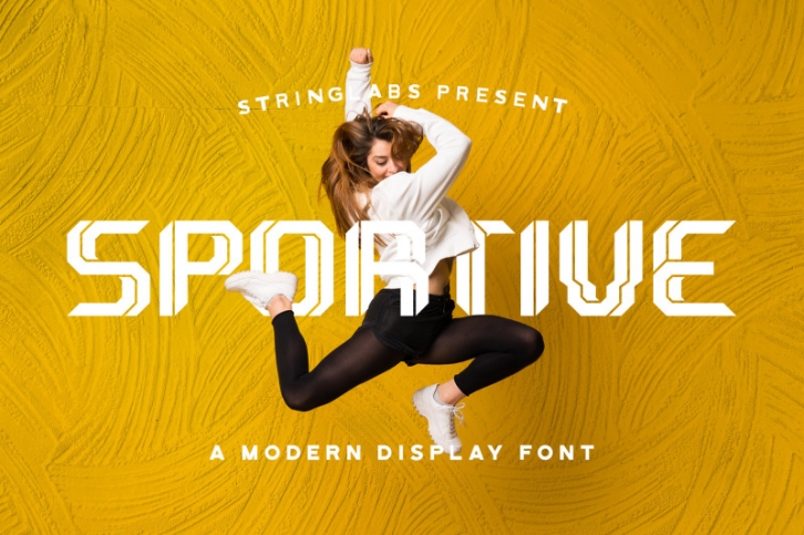 Sportive - Modern Display Font Font Download