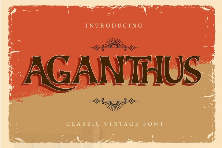 Aganthus | Classic Vintage Font Font Download