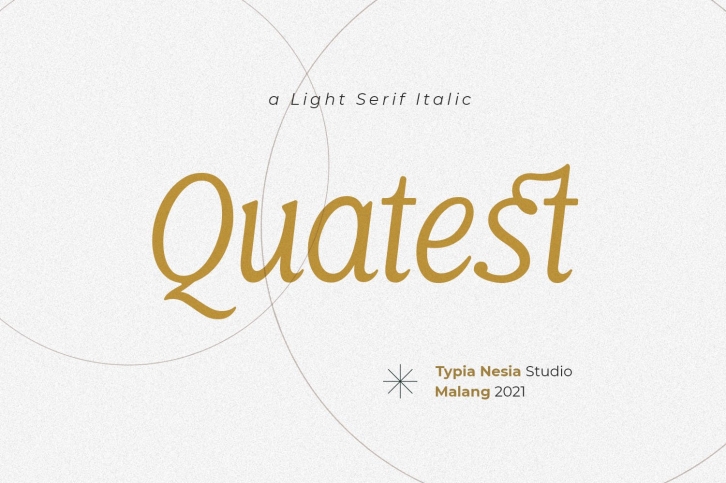 Quatest Italic Font Download