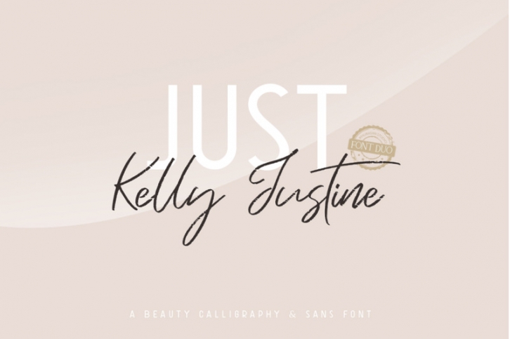 Just Kelly Justine Font Duo Font Download