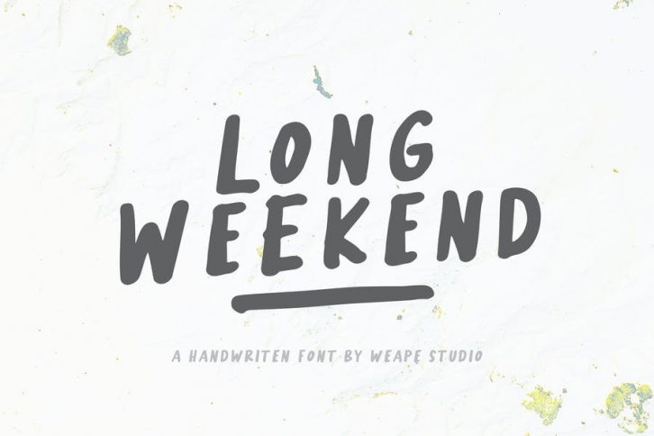 Long Weekend - Handwritten Font Font Download