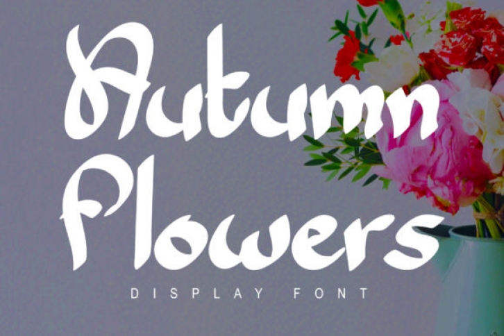 Autumn Flowers Font Download