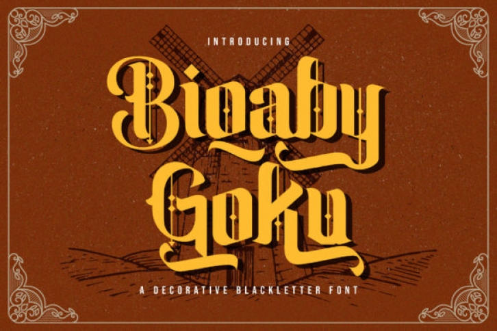 Biqaby Goku Font Download