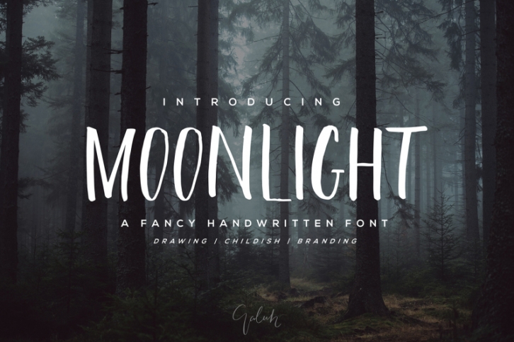 Moonlight Brush Font Font Download