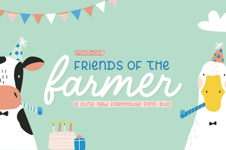 Friends with a Farmers Duo Font Download