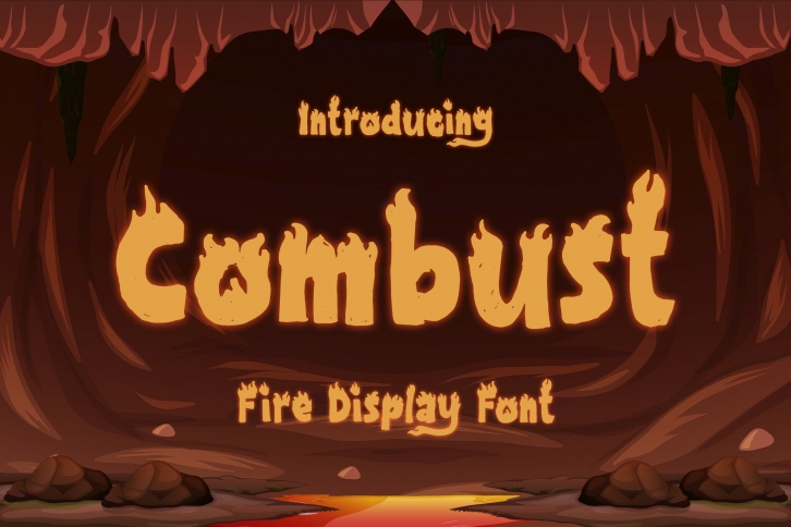 Combust -Playful Fire Display Font Download