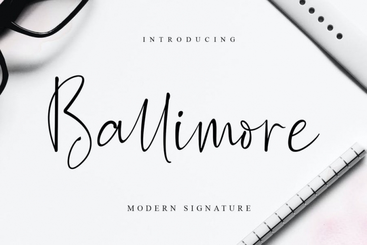 Ballimore – Modern Signature Font Download