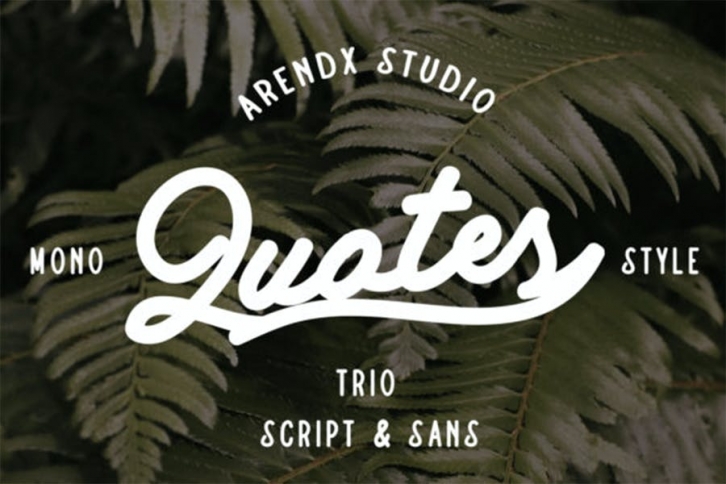 Quotes - Script And Sans Font Font Download