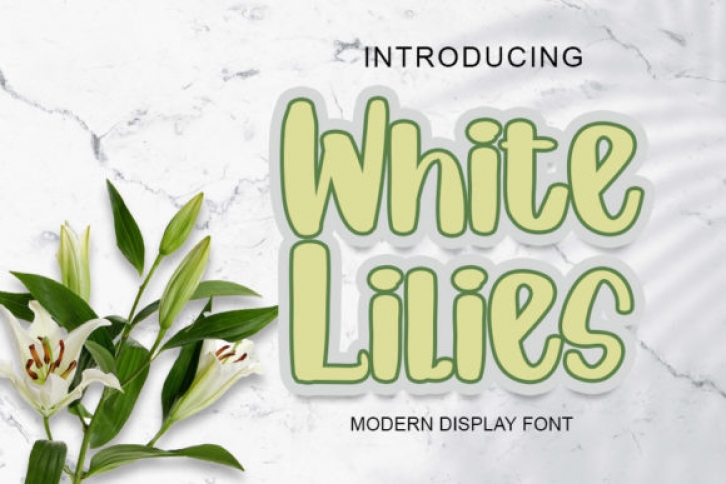 White Lilies Font Download