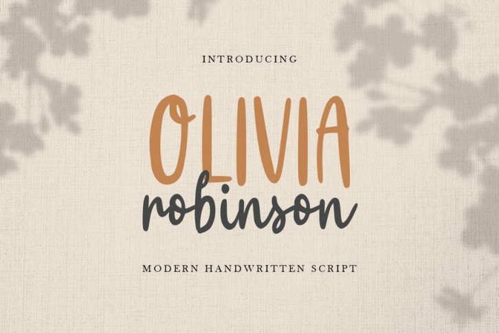 Olivia Robinson - Modern Handwritten Font Font Download