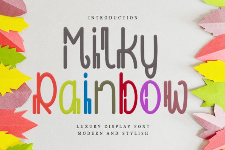 Milky Rainbow Font Download