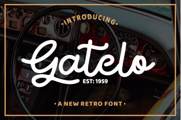Gatelo - Clasic Retro Font Font Download