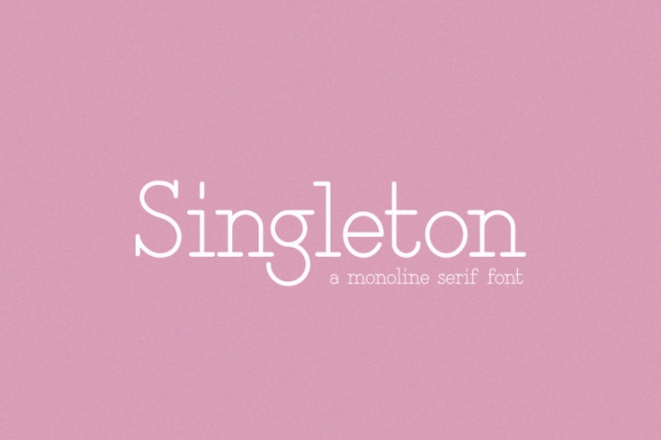Singleton Serif Font (Monoline Fonts) Font Download