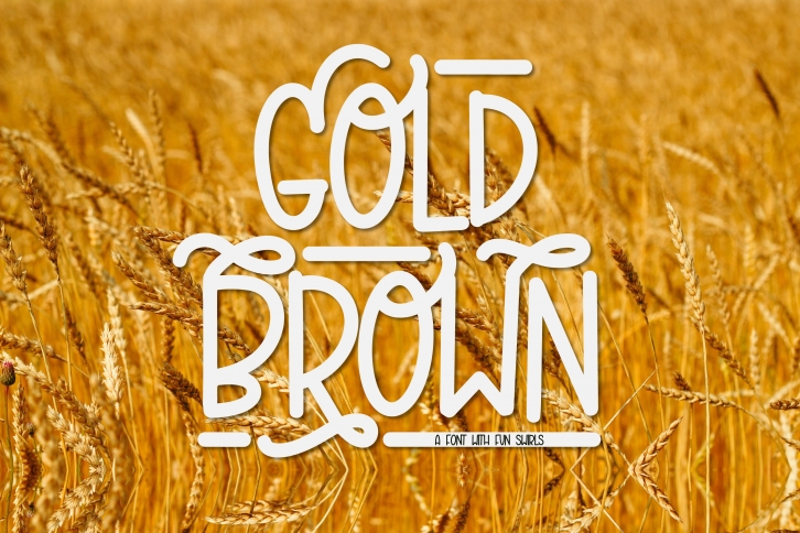 Gold Brown Font Download