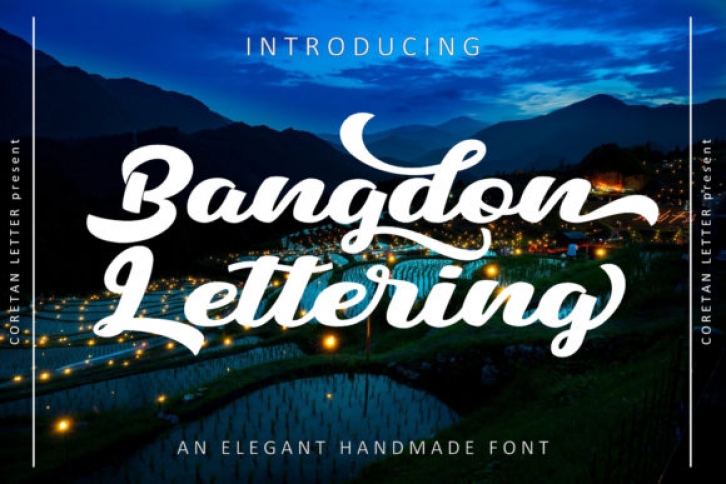 Bangdon Lettering Font Download