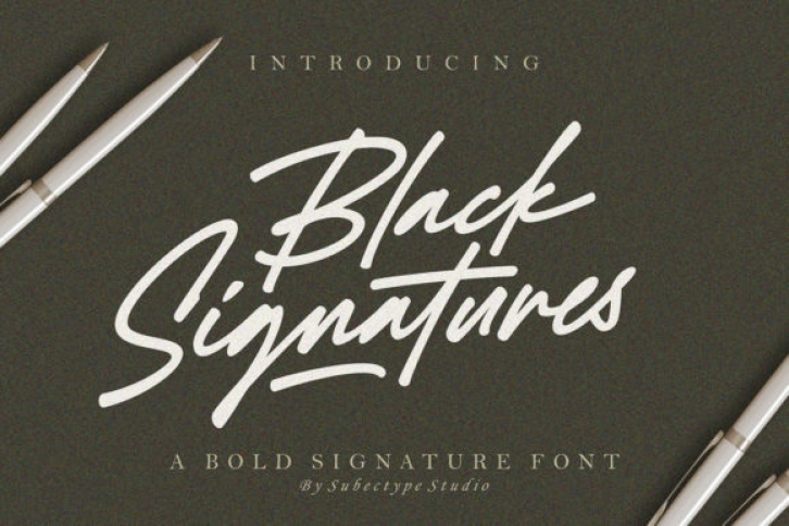 Black Signatures Font Download